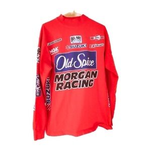 COPY - MORGAN RACING Red  long sleeve race tee